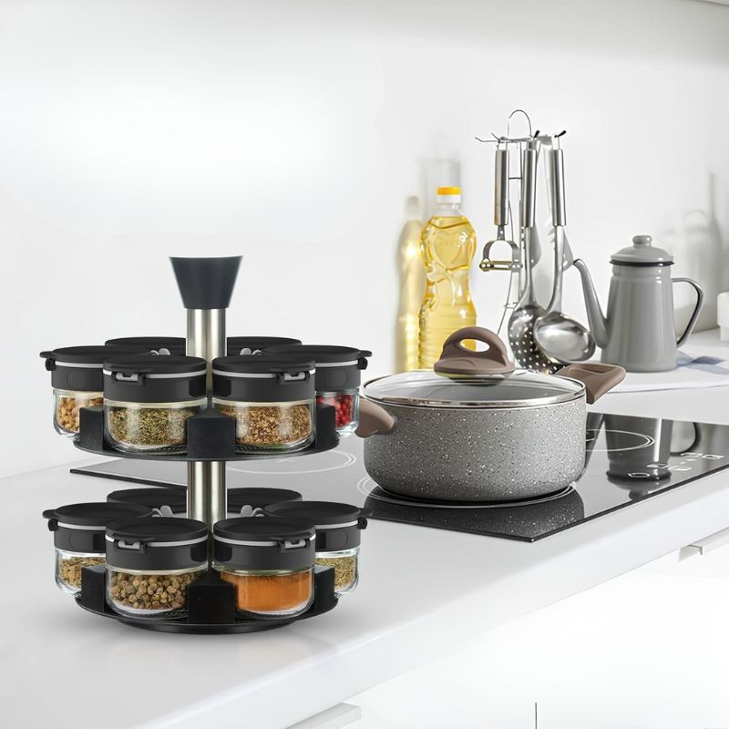 Kitchen spice rack set

