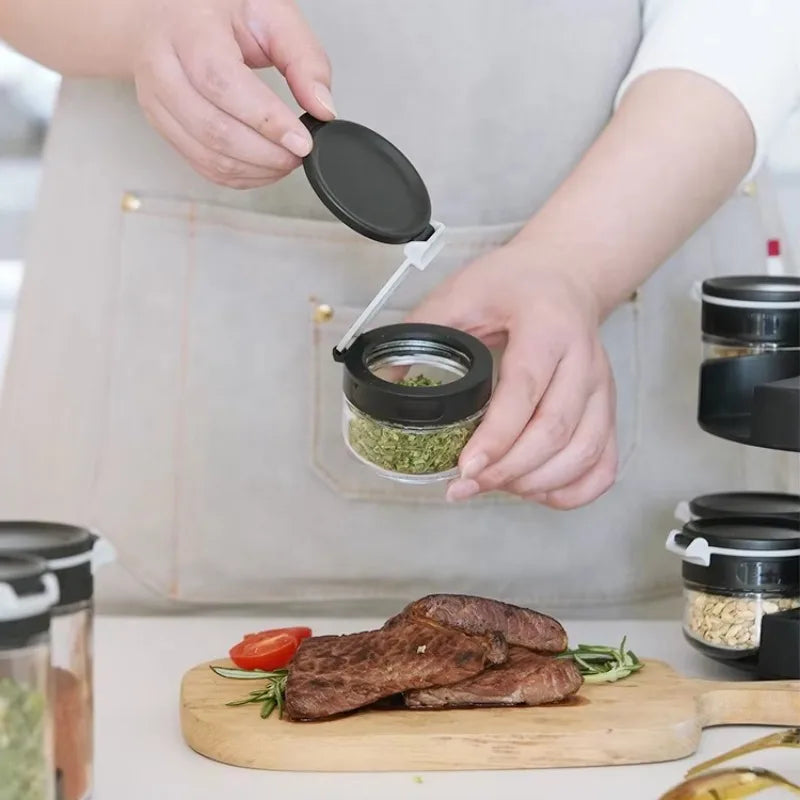 Pre-filled spice rack

