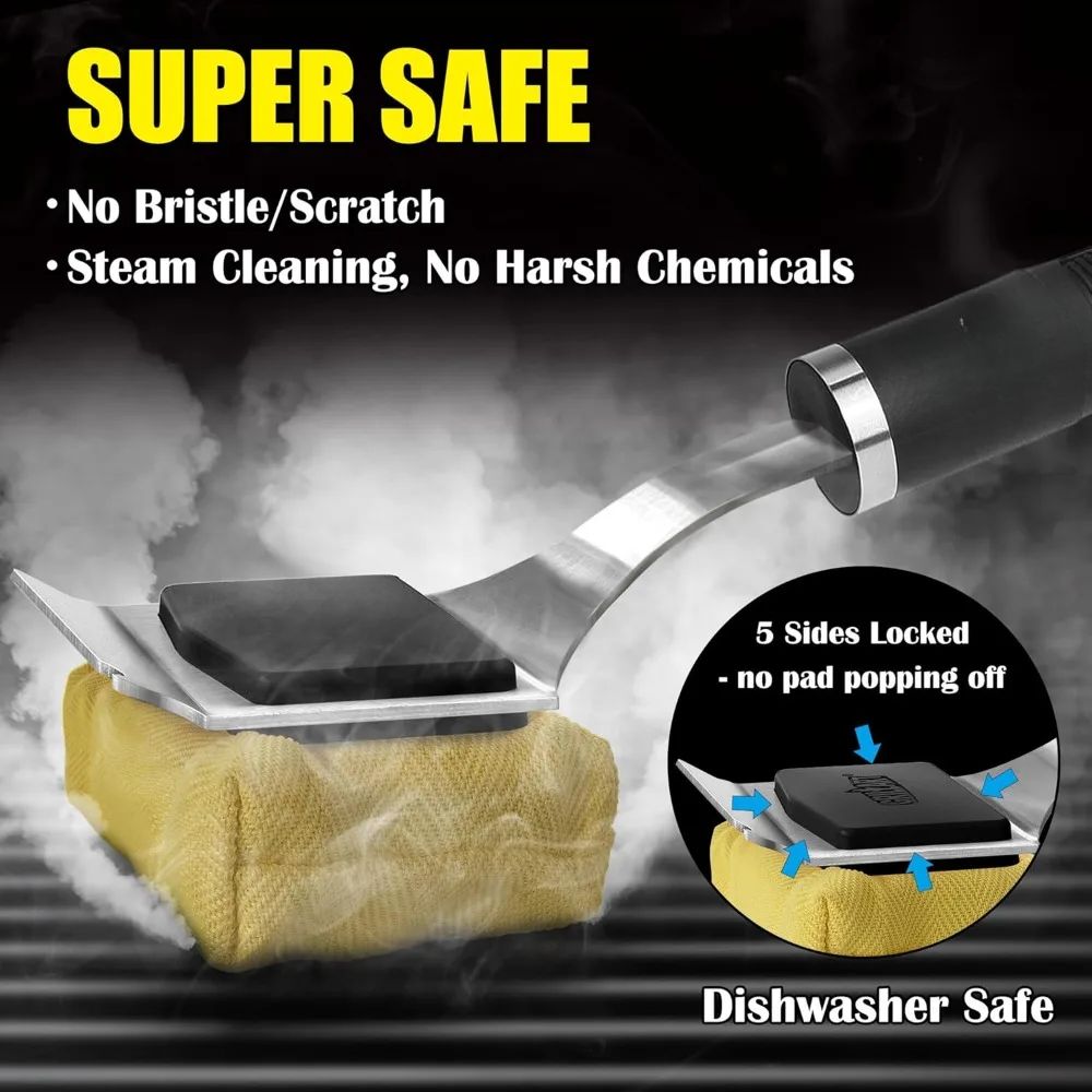 Durable Grill Cleaning Brush – Bristle-Free and Safe