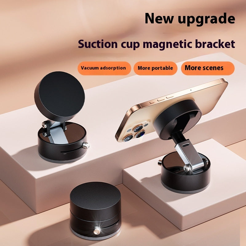 Foldable Magnetic Vacuum Car Phone Holder Foldable Suction Cup With Suction Cup Hands