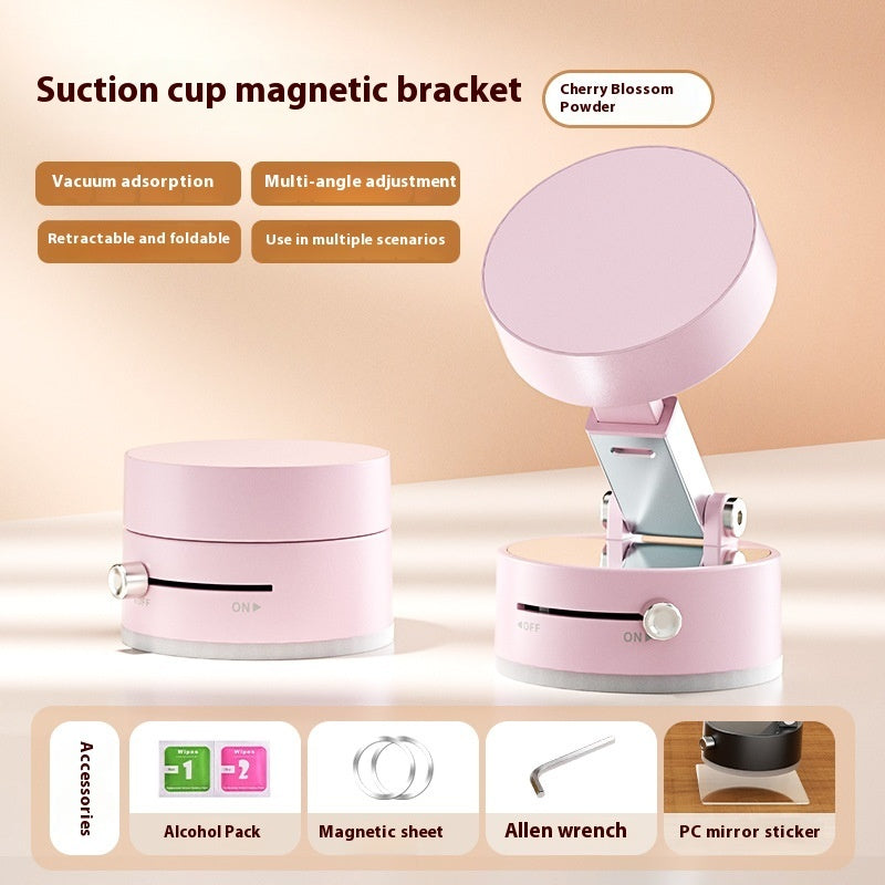 Foldable Magnetic Vacuum Car Phone Holder Foldable Suction Cup With Suction Cup Hands