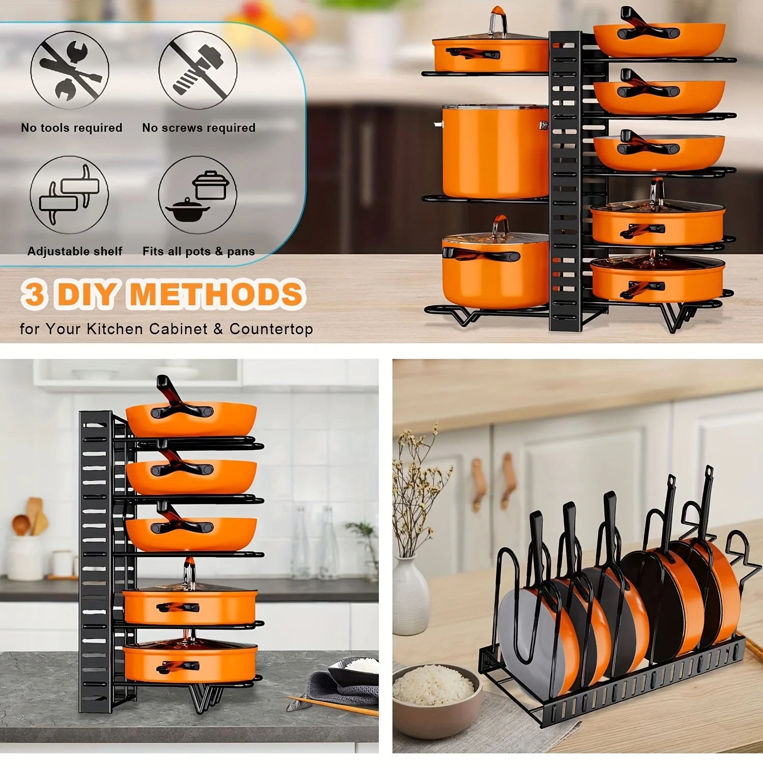 space-saving kitchen organizer