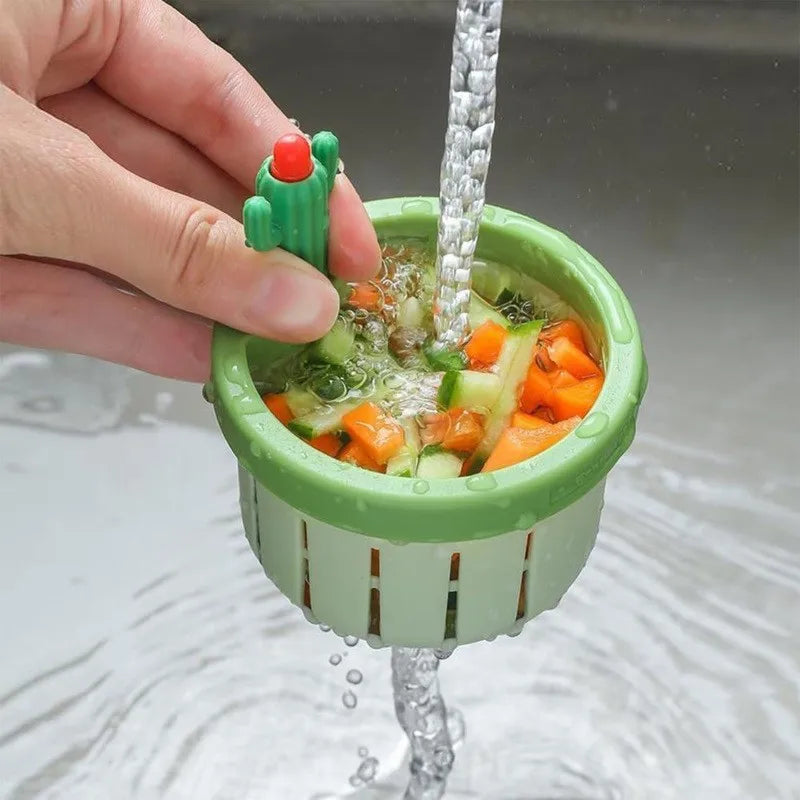 Cactus sink drain basket