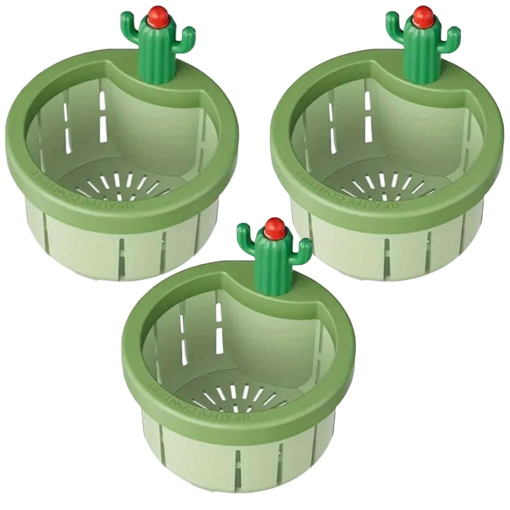 Self-cleaning sink basket