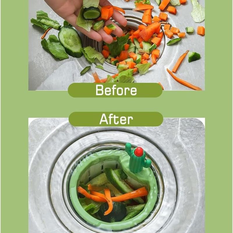 Anti-block kitchen sink filter