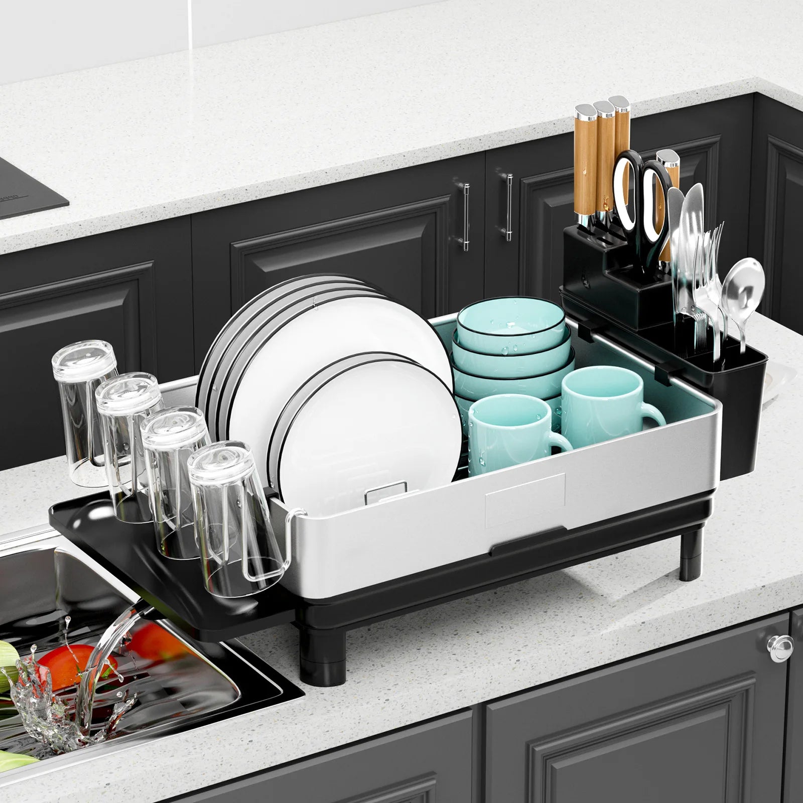 foldable dish rack for sink

