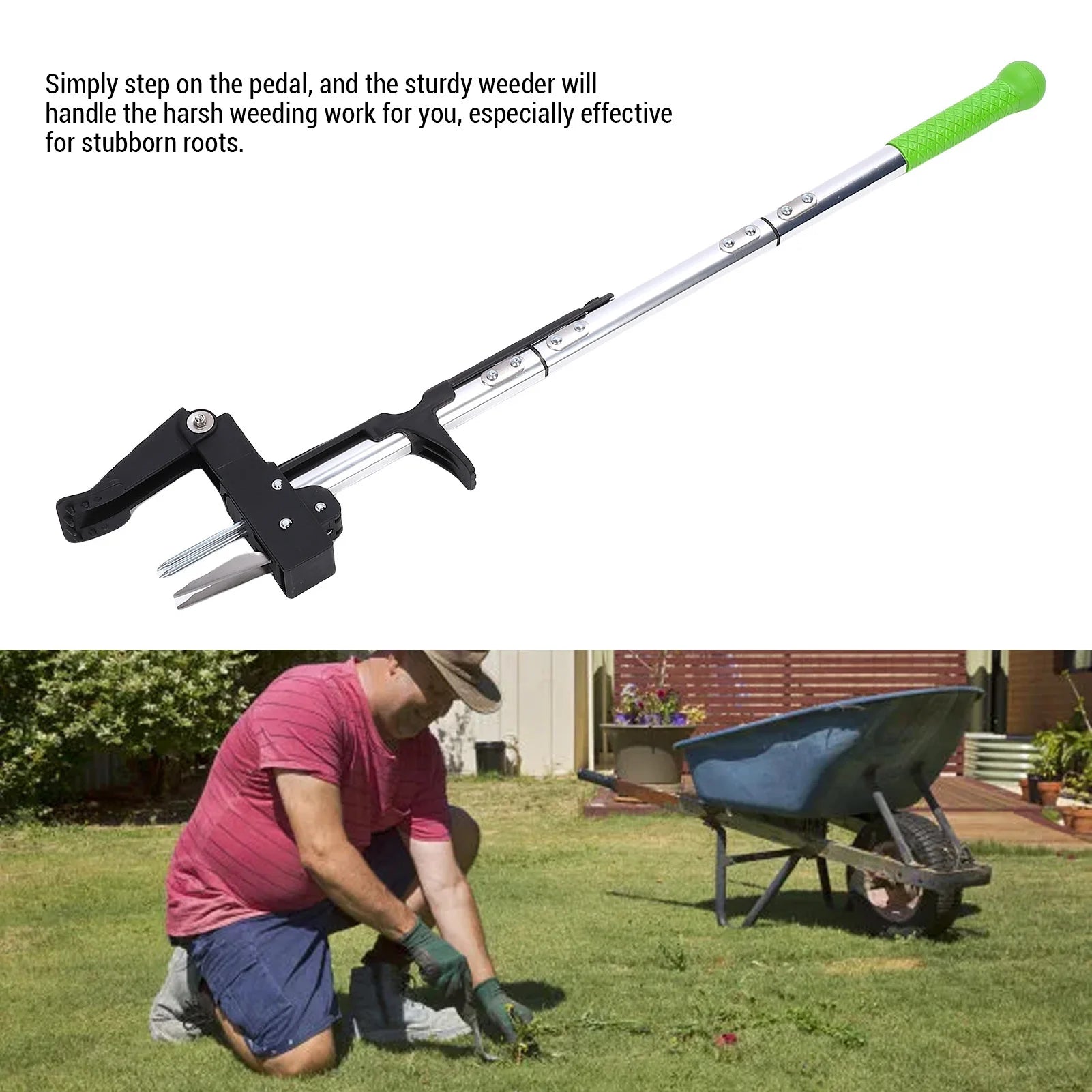 weed pulling tool for lawn