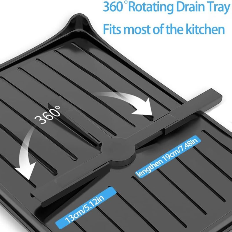 black dish drying rack