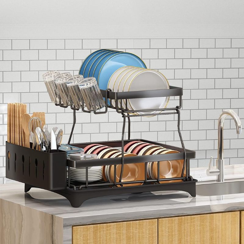 modern kitchen dish rack