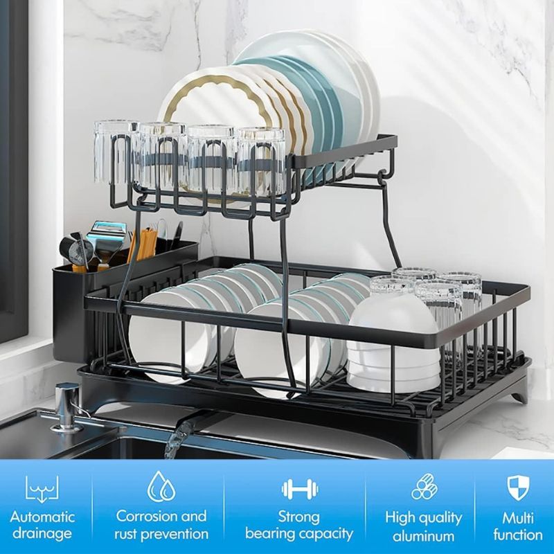 modern kitchen dish rack