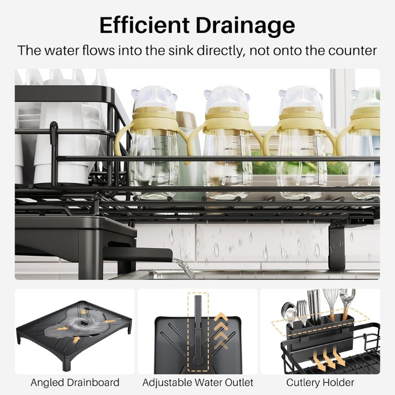 extendable dish rack

