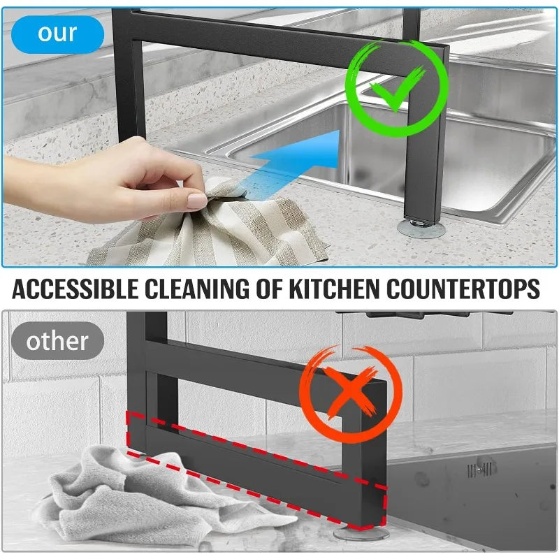 Adjustable dish rack
