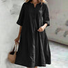 Cross Border Dress Loose Three-button Pocket Jumpsuit
