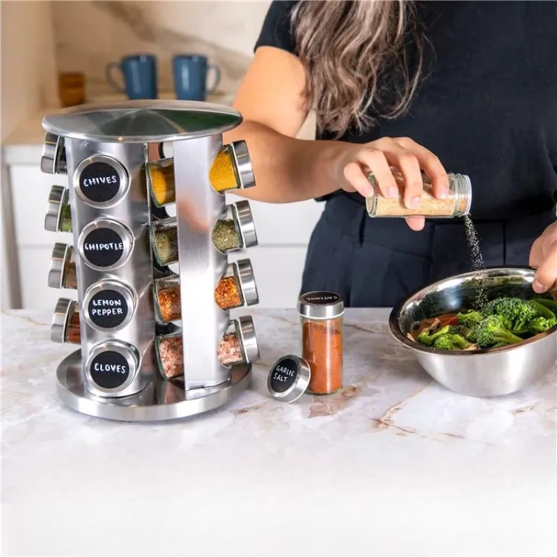Kitchen spice storage rack

