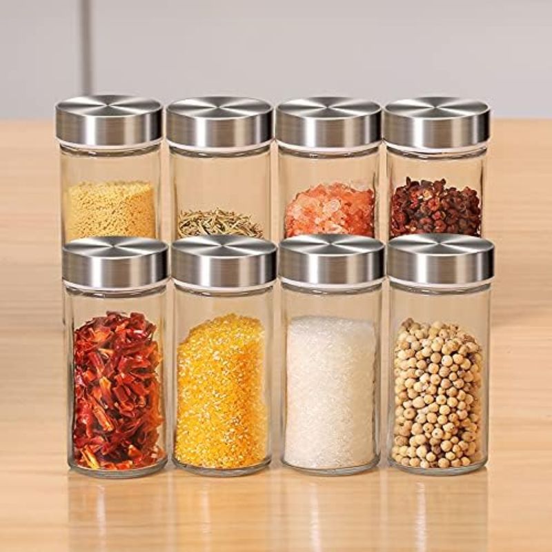 labeled spice rack

