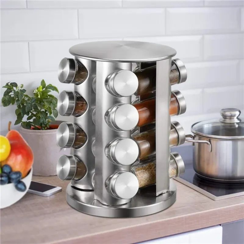 labeled spice rack

