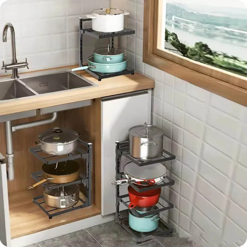 Multi-layer kitchen shelf