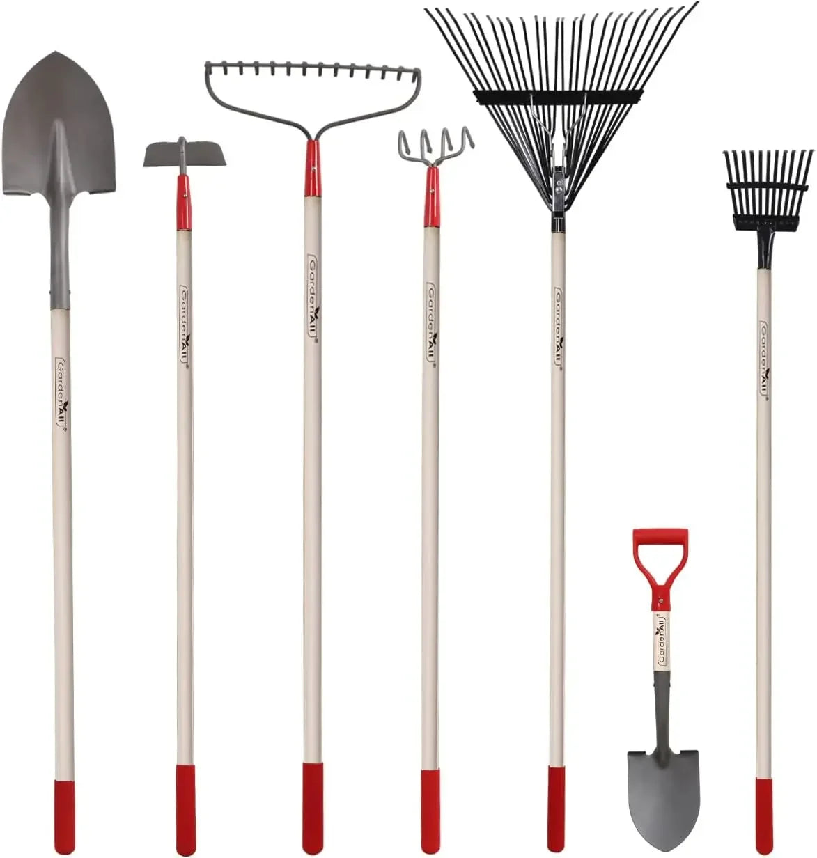 7-piece garden tool set for women with wooden handles