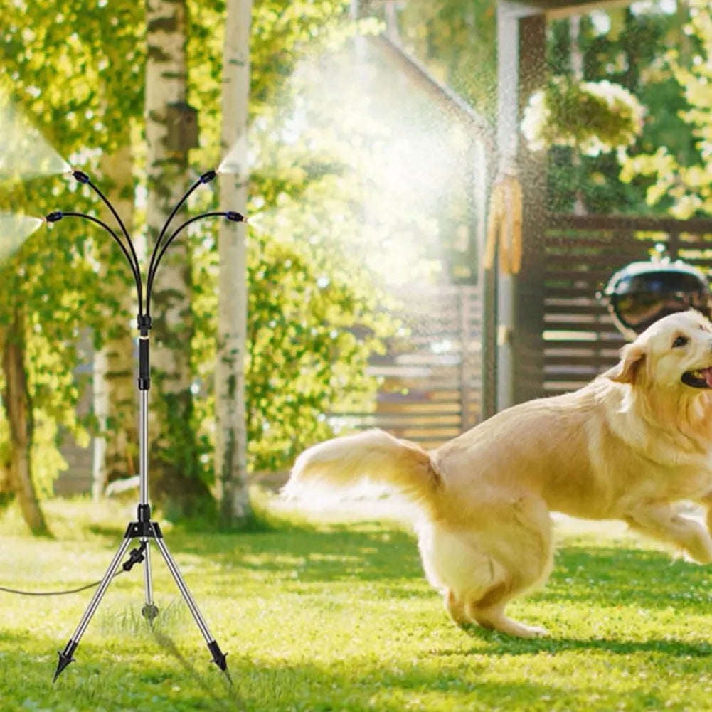 misting tripod with nozzles