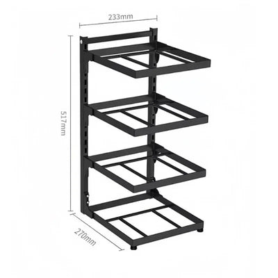Stovetop pot storage rack