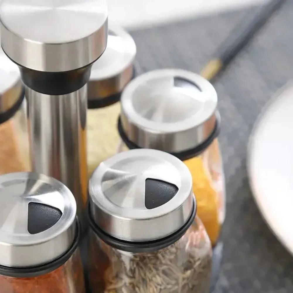 Eco-friendly spice jar set