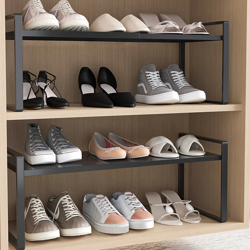 Retractable Metal Shelf Organizer –  for Closet, Bathroom, Kitchen, Office