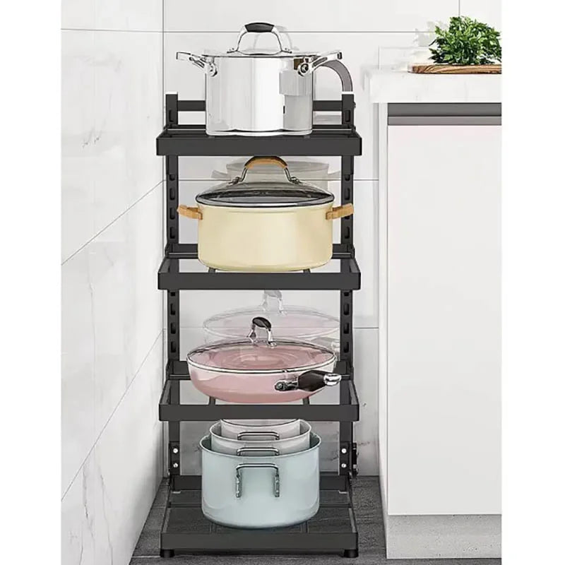 Kitchen rack for pots and pans