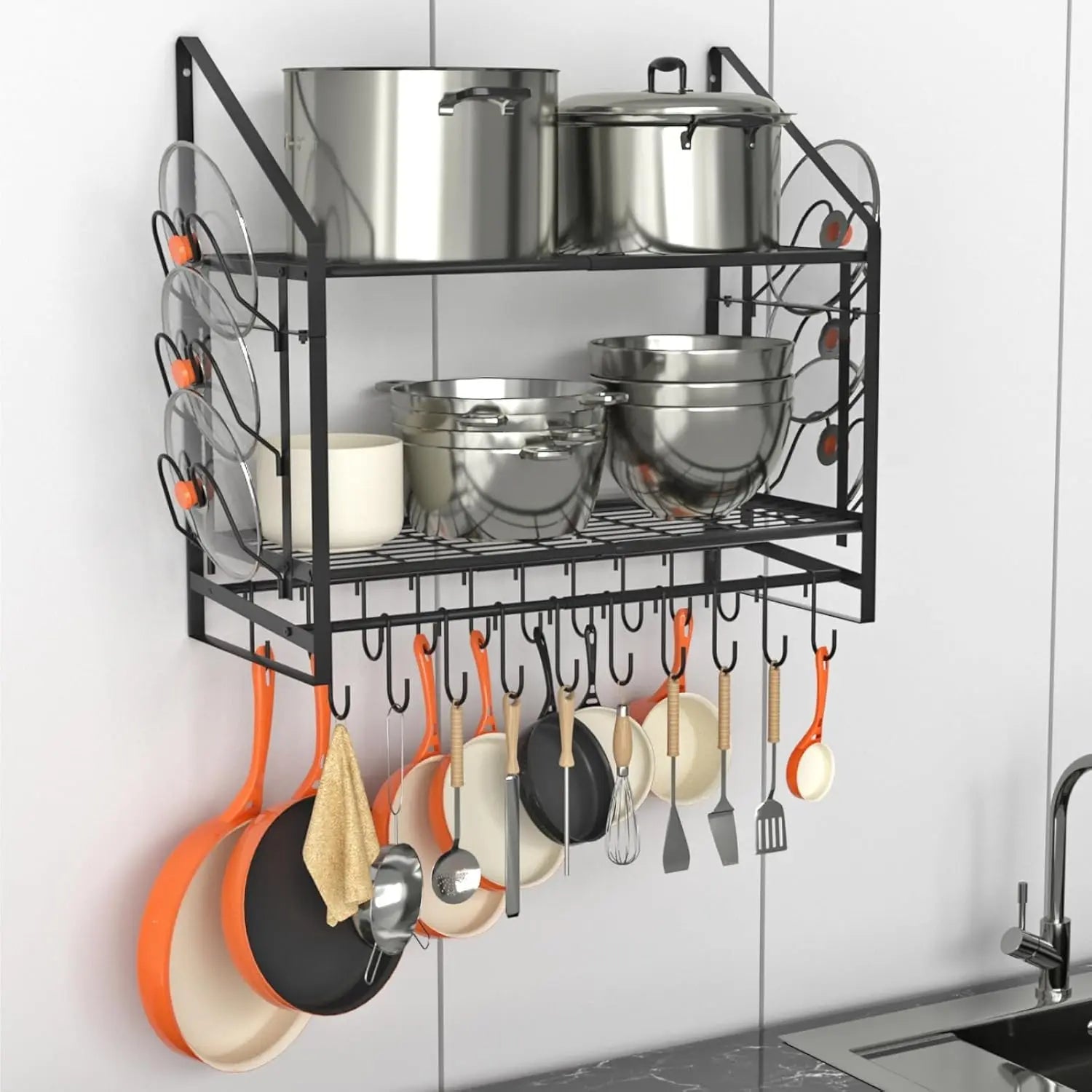 2-tier kitchen pot organizer

