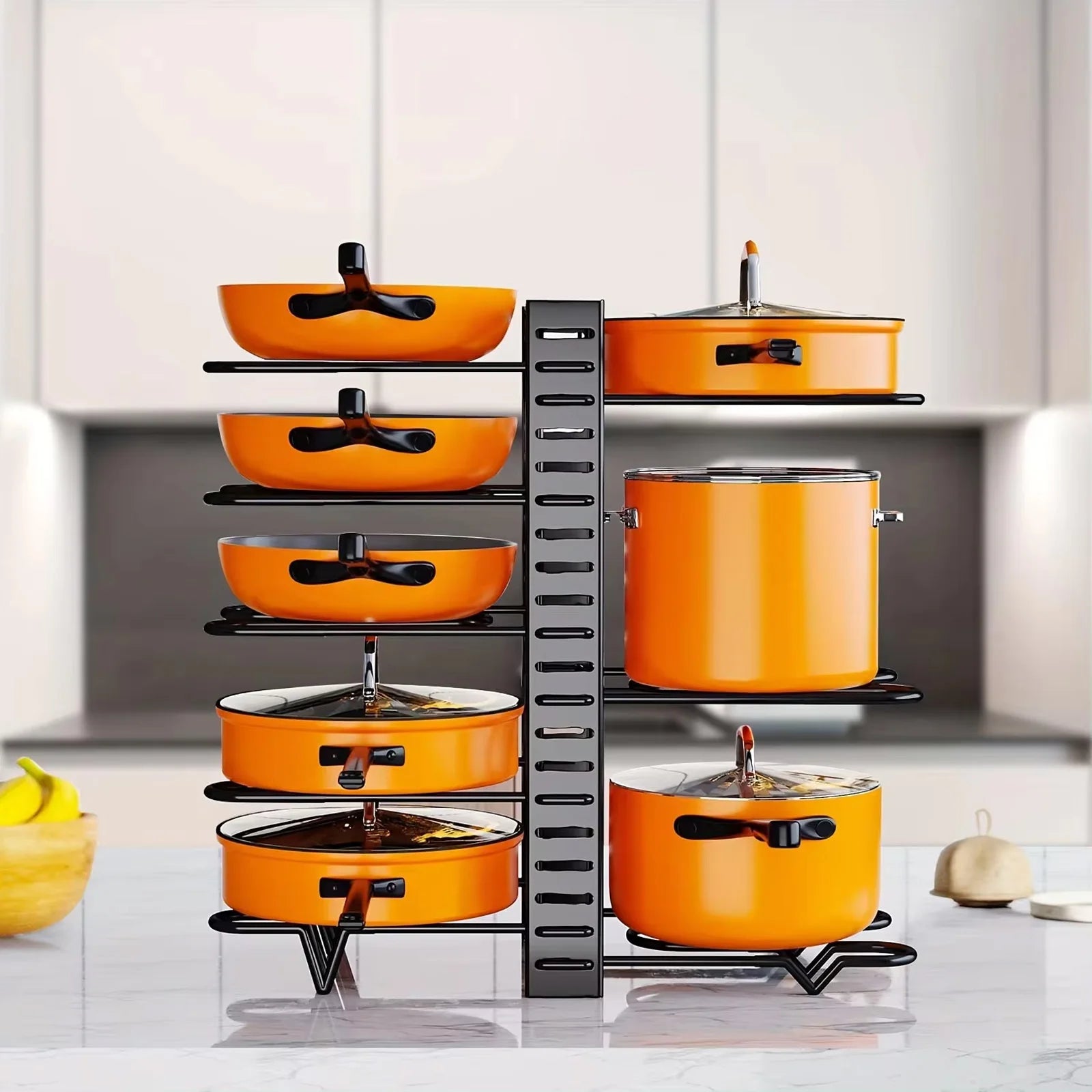 kitchen shelf for pots and pans