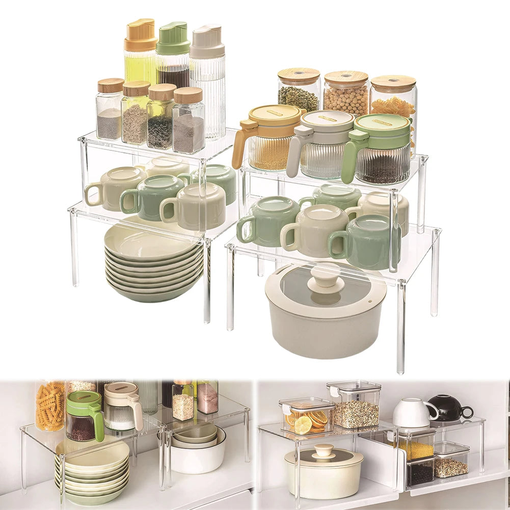 clear acrylic kitchen shelf

