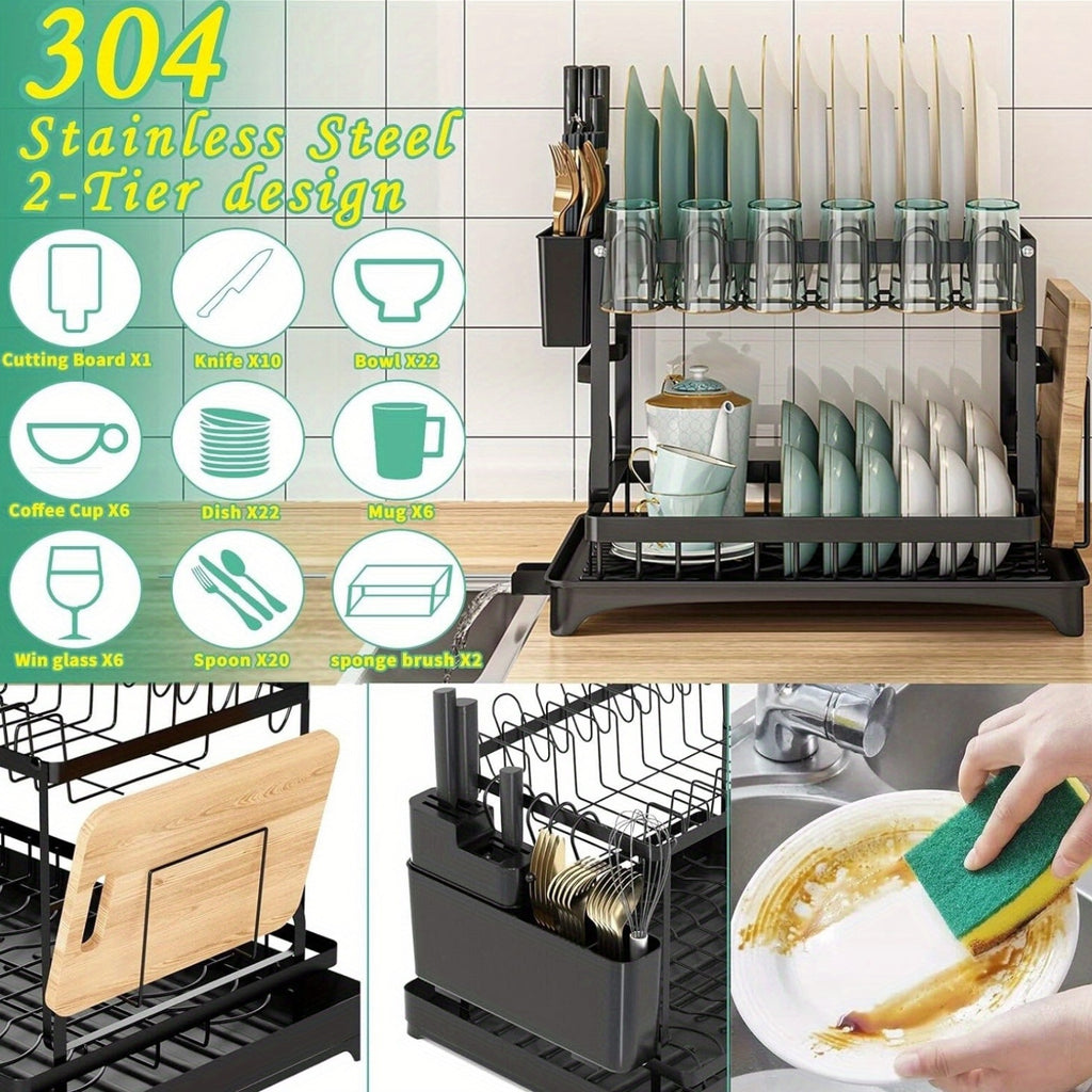 large capacity dish rack