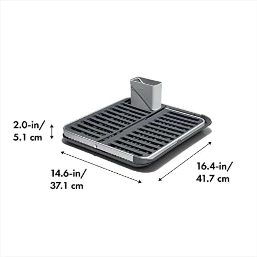 dish rack with drainboard


