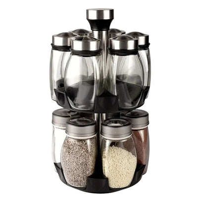 Spinning Spice Rack Organizer – 12 Jar Seasoning Holder