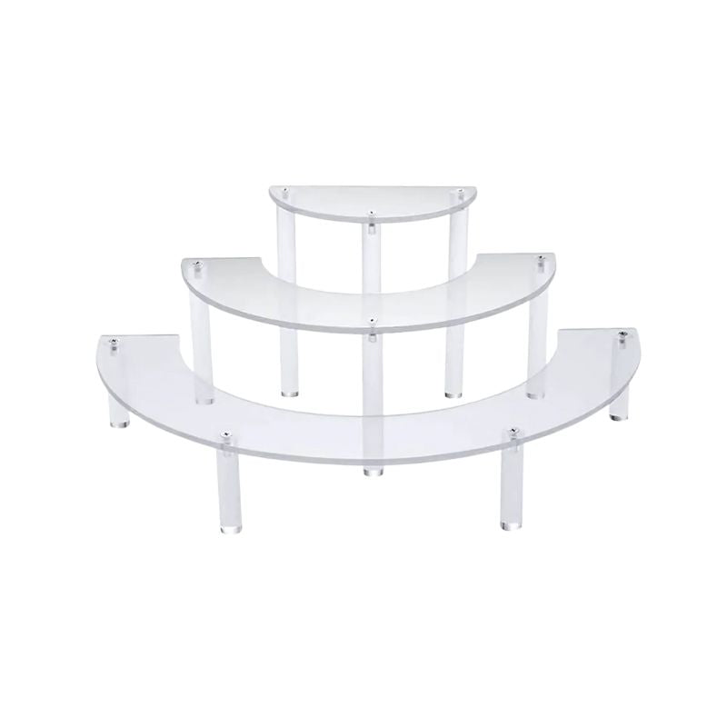 3 Tier Acrylic Display Risers – 2-Pack Cupcake & Figure Organizer