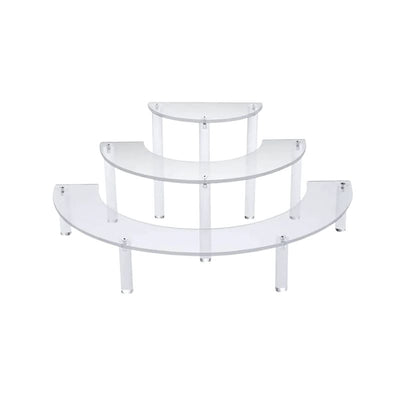 3 Tier Acrylic Display Risers – 2-Pack Cupcake & Figure Organizer