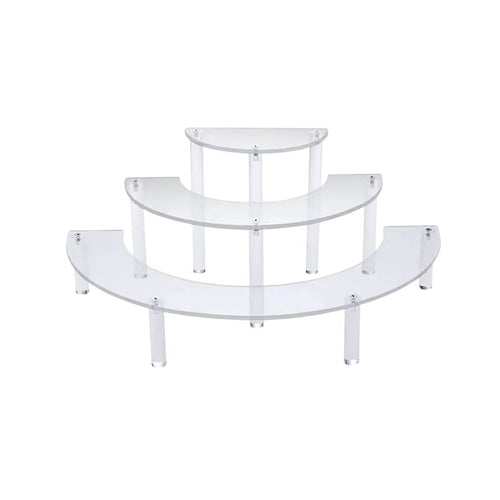 3 Tier Acrylic Display Risers – 2-Pack Cupcake & Figure Organizer
