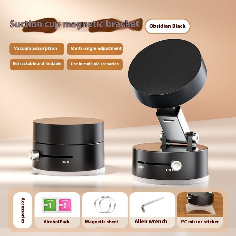 Foldable Magnetic Vacuum Car Phone Holder Foldable Suction Cup With Suction Cup Hands