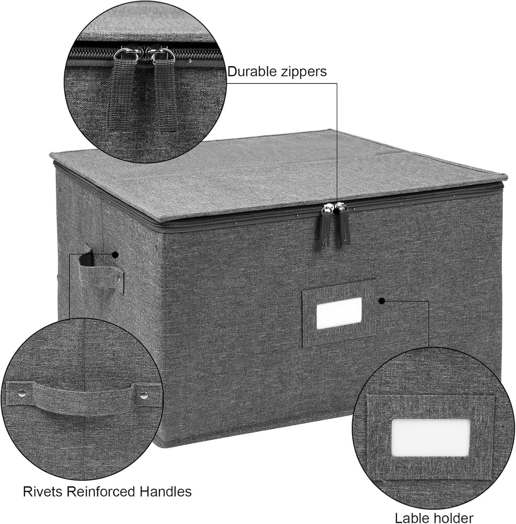 Glass storage case with handle